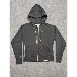 Nike‎ Dri-FIT Standard Issue Fly Full Zip Hoodie Women's XS Black Jacket Active